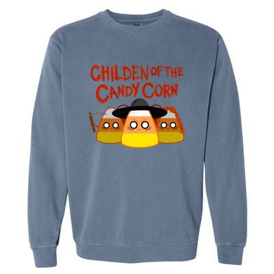 Children Of The Candy Corn Halloween Garment-Dyed Sweatshirt