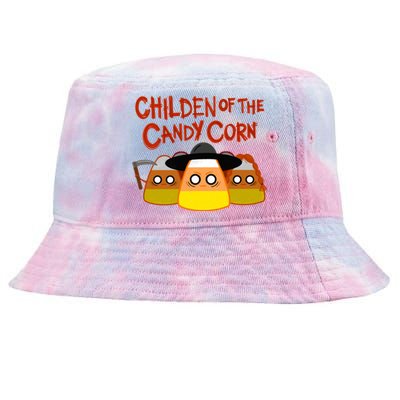 Children Of The Candy Corn Halloween Tie-Dyed Bucket Hat