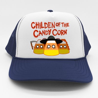 Children Of The Candy Corn Halloween Trucker Hat