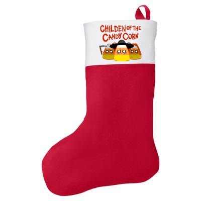 Children Of The Candy Corn Halloween Felt Holiday Christmas Stocking