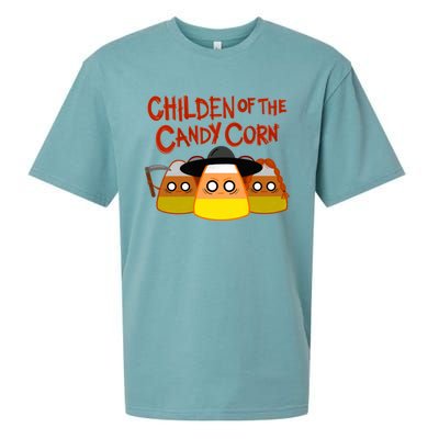 Children Of The Candy Corn Halloween Sueded Cloud Jersey T-Shirt