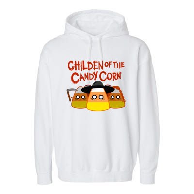 Children Of The Candy Corn Halloween Garment-Dyed Fleece Hoodie