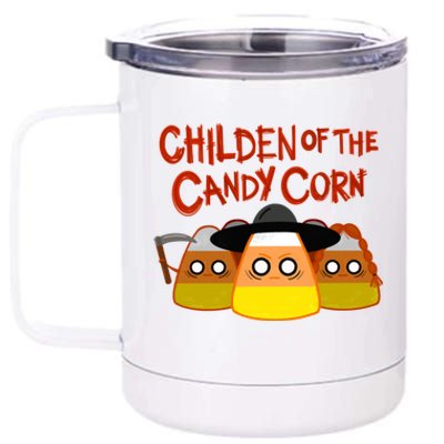 Children Of The Candy Corn Halloween 12 oz Stainless Steel Tumbler Cup