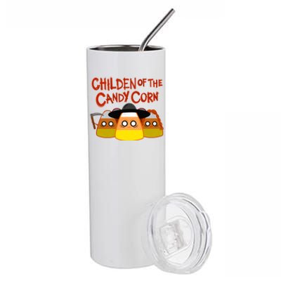 Children Of The Candy Corn Halloween Stainless Steel Tumbler