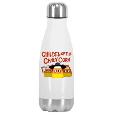 Children Of The Candy Corn Halloween Stainless Steel Insulated Water Bottle