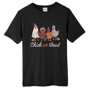 Chick Or Treat Halloween Witch Spooky Chicken Gift Tall Fusion ChromaSoft Performance T-Shirt