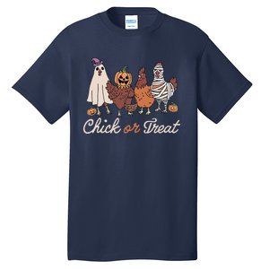 Chick Or Treat Halloween Witch Spooky Chicken Gift Tall T-Shirt