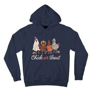 Chick Or Treat Halloween Witch Spooky Chicken Gift Tall Hoodie