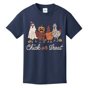 Chick Or Treat Halloween Witch Spooky Chicken Gift Kids T-Shirt