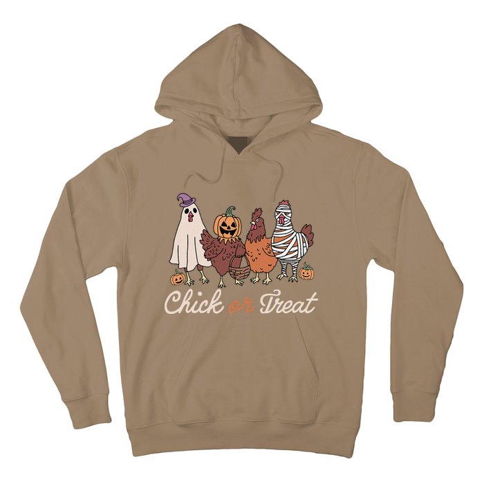 Chick Or Treat Halloween Witch Spooky Chicken Gift Hoodie