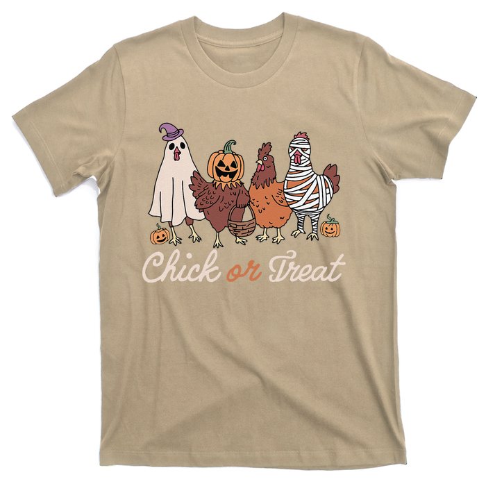 Chick Or Treat Halloween Witch Spooky Chicken Gift T-Shirt