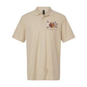 Chick Or Treat Halloween Witch Spooky Chicken Gift Softstyle Adult Sport Polo