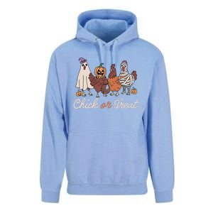 Chick Or Treat Halloween Witch Spooky Chicken Gift Unisex Surf Hoodie