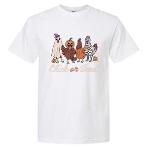 Chick Or Treat Halloween Witch Spooky Chicken Gift Garment-Dyed Heavyweight T-Shirt