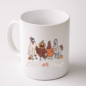 Chick Or Treat Halloween Witch Spooky Chicken Gift Coffee Mug