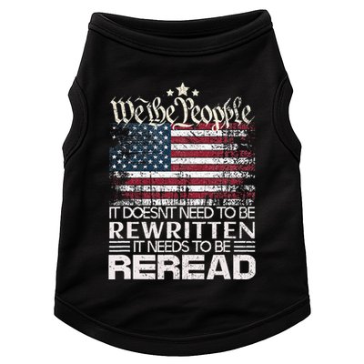 Constitution Of The Usa Needs To Be Reread Doggie Tank