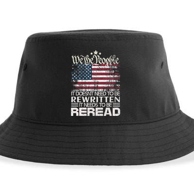 Constitution Of The Usa Needs To Be Reread Sustainable Bucket Hat