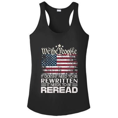 Constitution Of The Usa Needs To Be Reread Ladies PosiCharge Competitor Racerback Tank