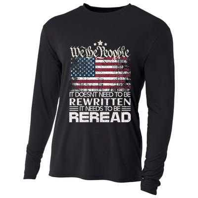 Constitution Of The Usa Needs To Be Reread Cooling Performance Long Sleeve Crew