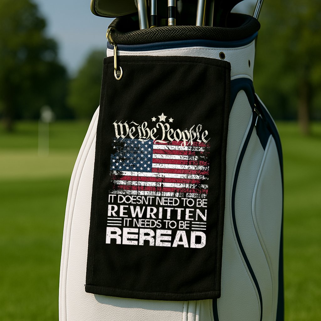 Constitution Of The Usa Needs To Be Reread Golf Towel