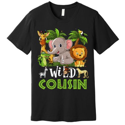 Cousin Of The Wild Zoo Birthday Safari Jungle Animal Family Premium T-Shirt