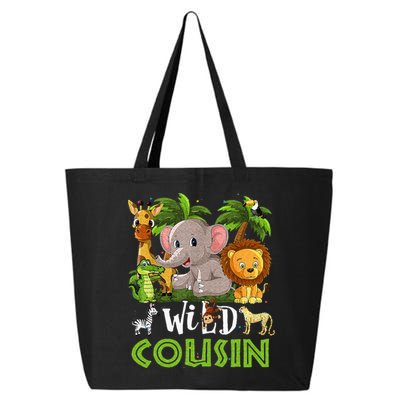 Cousin Of The Wild Zoo Birthday Safari Jungle Animal Family 25L Jumbo Tote