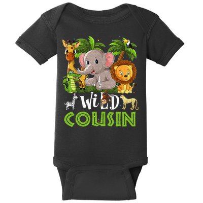 Cousin Of The Wild Zoo Birthday Safari Jungle Animal Family Baby Bodysuit