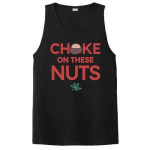 Choke On These Nuts Buckeye Christmas Football PosiCharge Competitor Tank