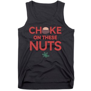 Choke On These Nuts Buckeye Christmas Football Tank Top