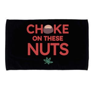 Choke On These Nuts Buckeye Christmas Football Microfiber Hand Towel