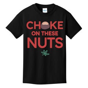 Choke On These Nuts Buckeye Christmas Football Kids T-Shirt