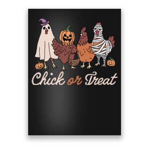 Chick Or Treat Halloween Witch Spooky Chicken Poster