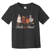 Chick Or Treat Halloween Witch Spooky Chicken Toddler T-Shirt