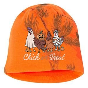 Chick Or Treat Halloween Witch Spooky Chicken Kati - Camo Knit Beanie