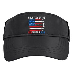 Courtesy Of The Red White And Blue 4th Of July Adult Drive Performance Visor