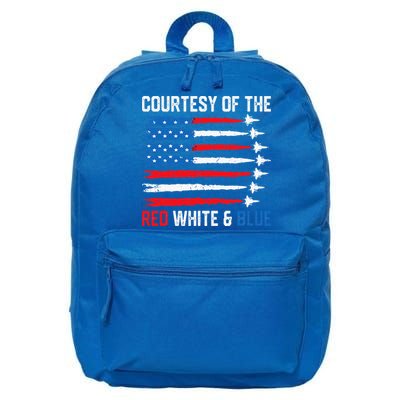 Courtesy Of The Red White And Blue 4th Of July 16 in Basic Backpack