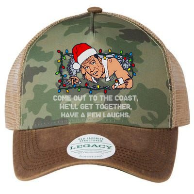 Come Out To The Coast WeLl Get Together Have A Few Laughs Christmas Legacy Tie Dye Trucker Hat