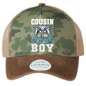 Cousin Of The Birthday Boy Matching Video Gamer Birthday Legacy Tie Dye Trucker Hat