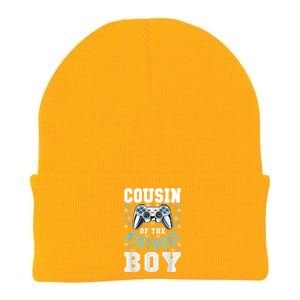 Cousin Of The Birthday Boy Matching Video Gamer Birthday Knit Cap Winter Beanie