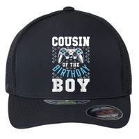 Cousin Of The Birthday Boy Matching Video Gamer Birthday Flexfit Unipanel Trucker Cap