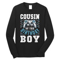 Cousin Of The Birthday Boy Matching Video Gamer Birthday Long Sleeve Shirt