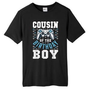 Cousin Of The Birthday Boy Matching Video Gamer Birthday Tall Fusion ChromaSoft Performance T-Shirt