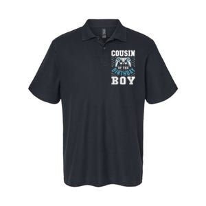 Cousin Of The Birthday Boy Matching Video Gamer Birthday Softstyle Adult Sport Polo