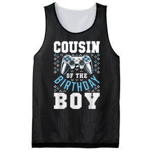 Cousin Of The Birthday Boy Matching Video Gamer Birthday Mesh Reversible Basketball Jersey Tank