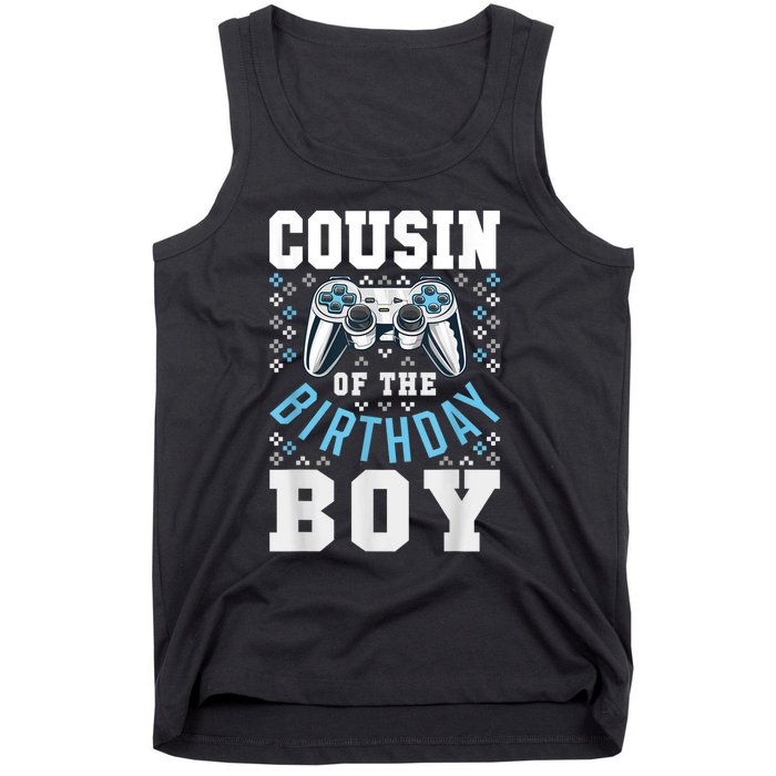 Cousin Of The Birthday Boy Matching Video Gamer Birthday Tank Top