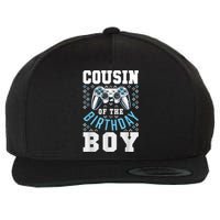 Cousin Of The Birthday Boy Matching Video Gamer Birthday Wool Snapback Cap