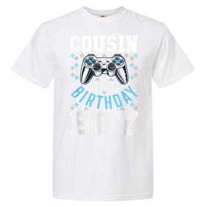 Cousin Of The Birthday Boy Matching Video Gamer Birthday Garment-Dyed Heavyweight T-Shirt