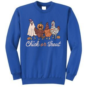 Chick Or Treat Halloween Witch Spooky Chicken Sweatshirt