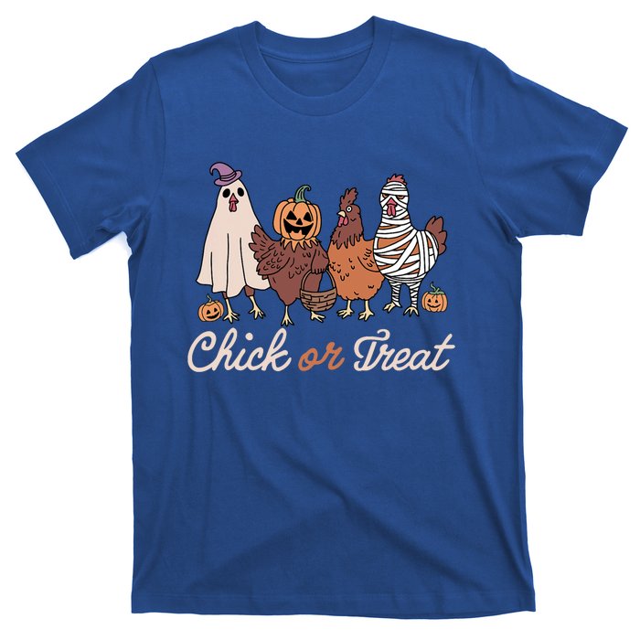 Chick Or Treat Halloween Witch Spooky Chicken T-Shirt