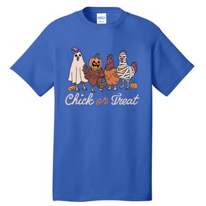 Chick Or Treat Halloween Witch Spooky Chicken Tall T-Shirt